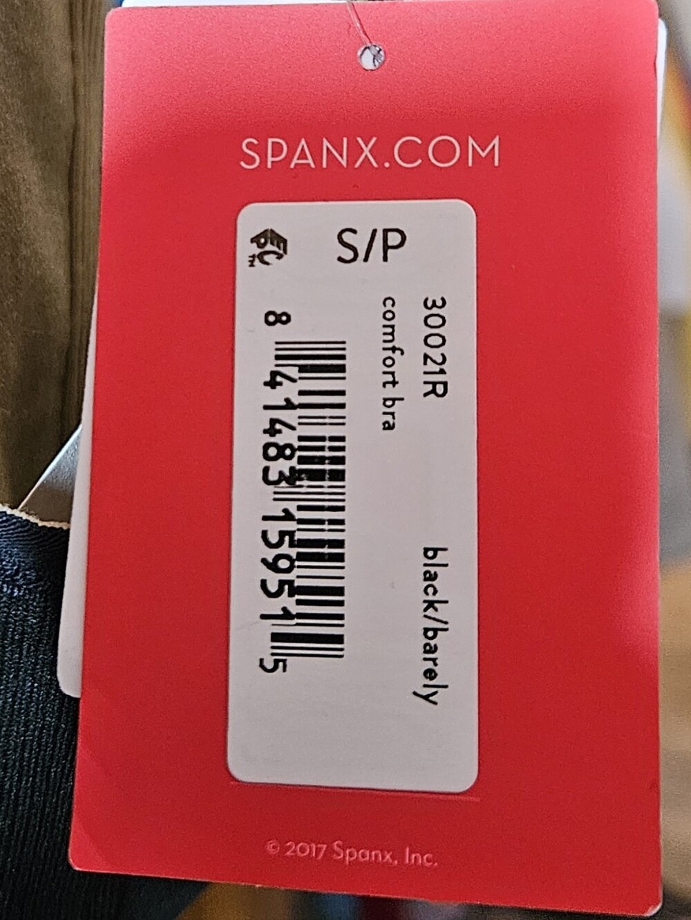 SPANX, REVERSIBLE, Wireless V-Neck Seamless Bra, Nude/Black, Sz Sm, NWT - Picture 7 of 7